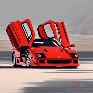 Ferrari F40 1987 sur kevin gorter