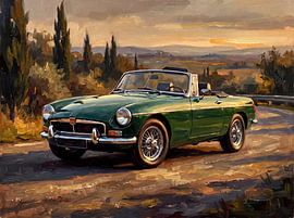 MG 8 Roadster in Tuscan Golden Light