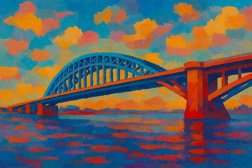 Bunte Waalbrücke Nijmegen