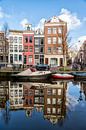 Mirror-image at the Spiegelgracht in Amsterdam. by Don Fonzarelli thumbnail