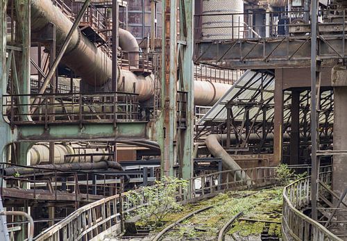 Roestige industriële installatie