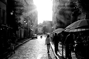 Romantiek in Montmartre Parijs van Photoharald