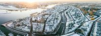 Kampen aan de IJssel tijdens een koude winterzonsopgang van Sjoerd van der Wal Fotografie thumbnail