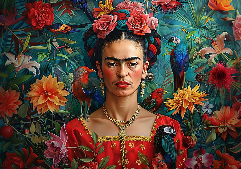 Frida Poster - Frida Kunstdruk van Niklas Maximilian