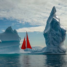 Groenland Rode Zeilen van Ilona Schong