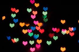 Bokeh hearts by Richard Wareham