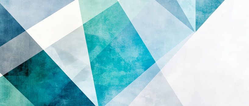 Abstract geometry in soft tones by Poster Art Shop