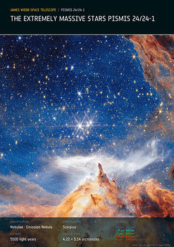 Massive stars PISMIS 24/24-1 | James Webb Space Telescope