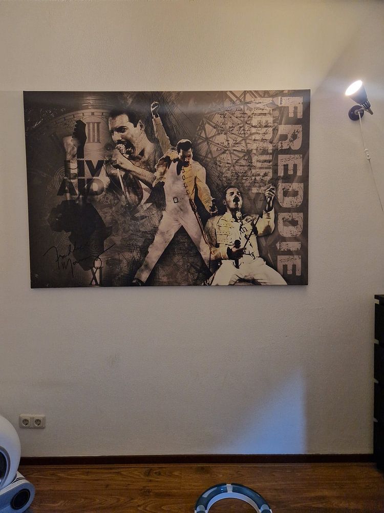 Freddie Mercury Jahrgangsporträt  von Bert Hooijer 