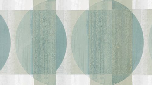 Geometrische Bauhaus-abstractie in grijsgroen