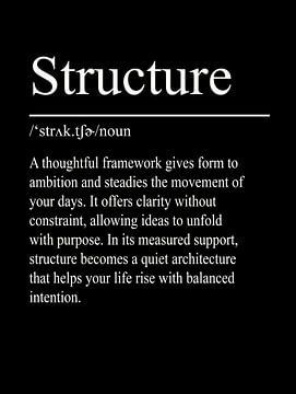 Structure Definition - Black by WordsThatInspire