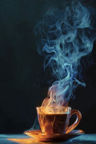 Coffee or Cappuccino abstract illustration