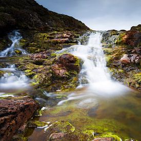Scotland: Waterfall of the river Rha on Skye