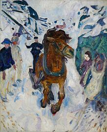 Edvard Munch – Galopperend paard (1910–1912) van Timeless Artworks