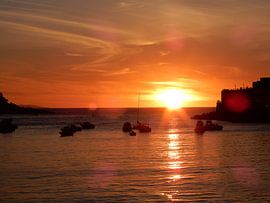 Sunset San Sebastian by Fred van den Brink