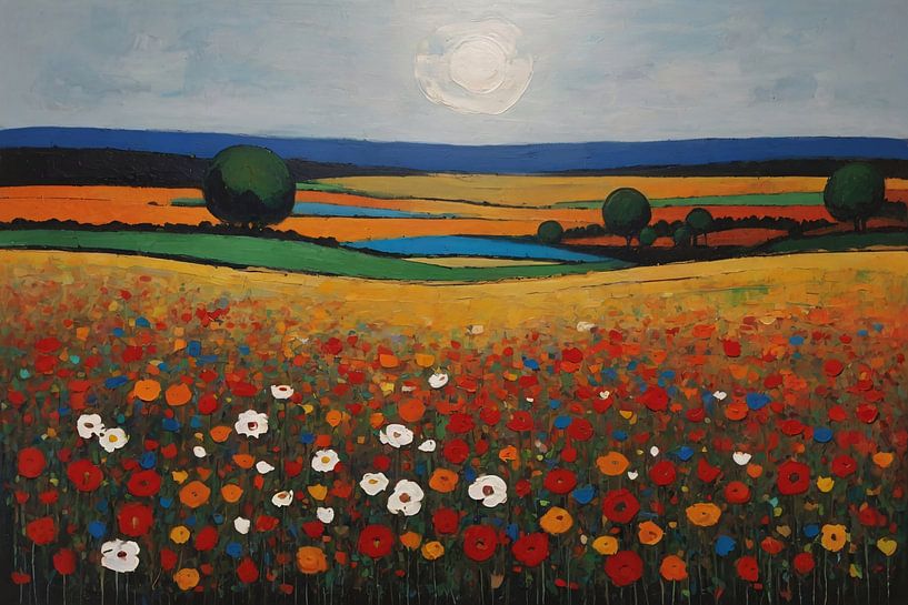 Summer Flowering in Colourful Impressive Landscape by Art & Soul Creations