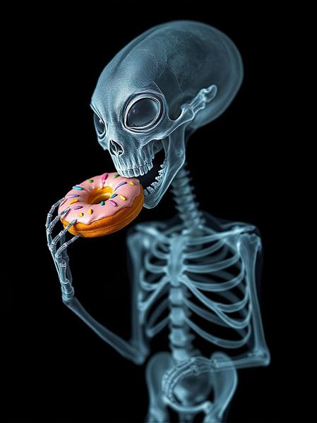 The Skeleton Snack: Timeless Delight by Retrotimes