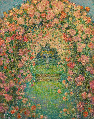 De rozentuin, Gerberoy, Henri Le Sidaner