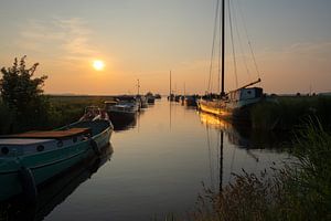 Die goldene Stunde am Sneekermeer in Friesland