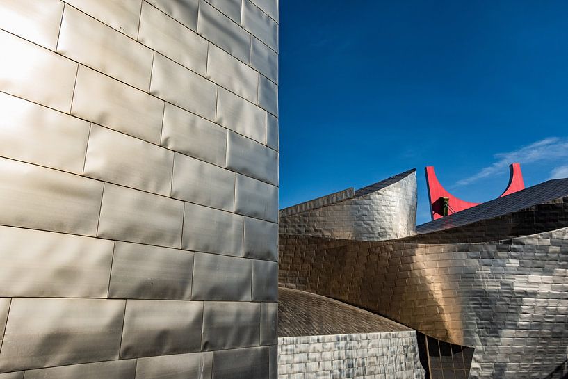 Guggenheim museum in Bilbao. by Frans Scherpenisse