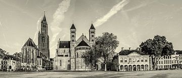 Vriethof - Mestreech, Vrijthof - Maastricht - Vintage - look noir et blanc sur Teun Ruijters