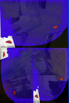 Indigo – Abstrakte Ebenen