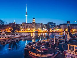 Berlin in Winter – Historischer Hafen Museum Harbour by Alexander Voss