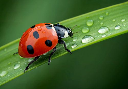 Morning walk of a Ladybird
