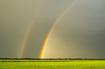 Doppelter Regenbogen.