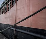 Havenfotografie touwen en Scheepsromp van scheepskijkerhavenfotografie thumbnail
