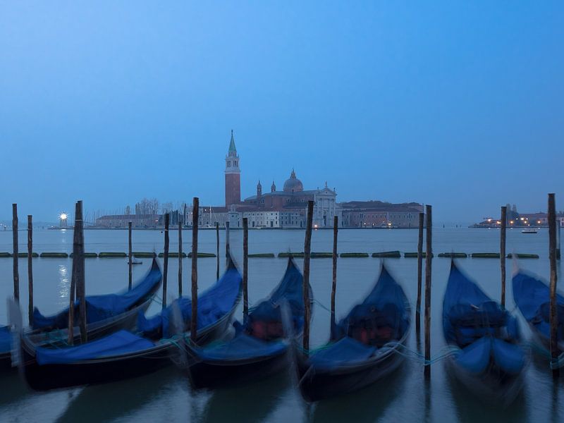 Venise - Gondoles devant San Giorgio Maggiore par Katrin May