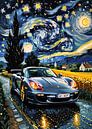 De donkerzilveren Porsche Carrera GT Sterrennacht van MIROKKU thumbnail