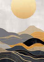 Abstrakte Natur Gold Dekor
