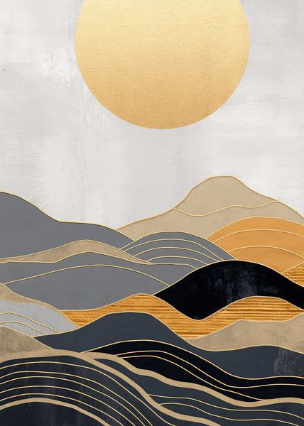 Abstract Nature Gold Decor by Morgan