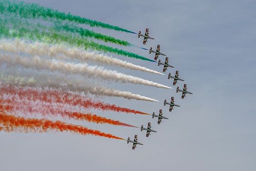 Frecce Tricolori in actie tijdens RIAT 2022.