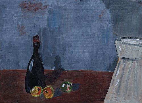 Flasche und Vase