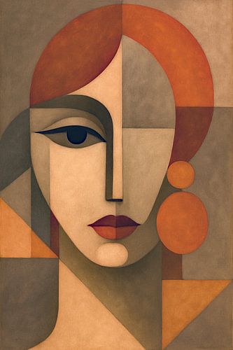 Abstract Portret - Naranja