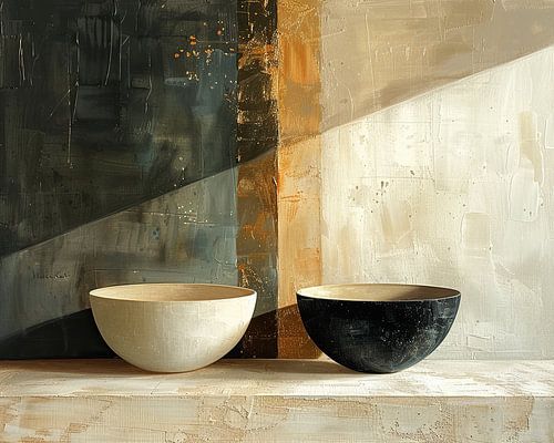 Nature morte abstraite d'hiver