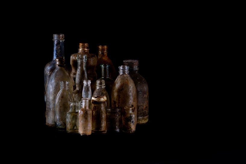 Old bottles by Joke Beers-Blom