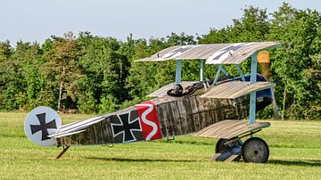 Replica van een Fokker DR.1 driedekker. van Jaap van den Berg