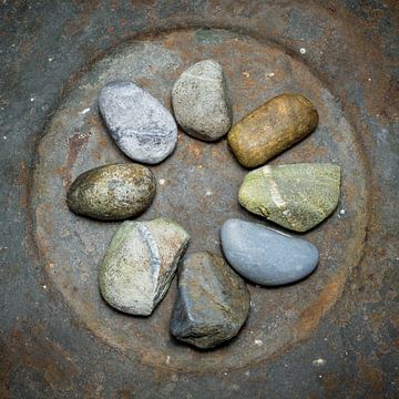 A circle of pebbles. by Danny den Breejen