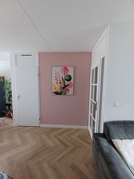 Klantfoto: Botanisch Abstract Groen Roze van Gypsy Galleria