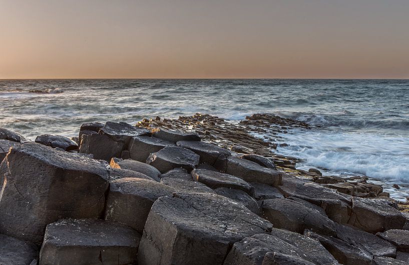 Sunset at the Giant's Causeway in Northern Ireland by Maarten Hoek