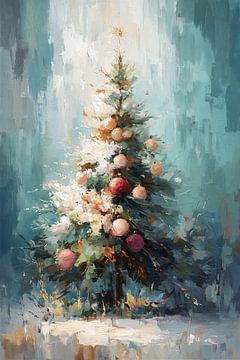 Kerstboom in Pasteltinten  van Studio BB