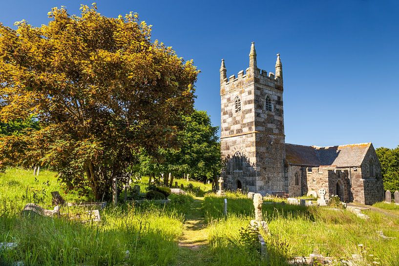 St Wynwallow Church, Landewednack, Lizard Peninsula, Cornwall von Christian Müringer