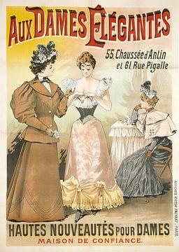 enri Boulanger Gray - Aux Dames Elegantes (1880-1900) van Peter Balan