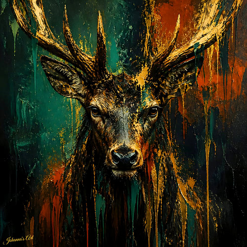 Primal – Expressionist Wildlife - Stag