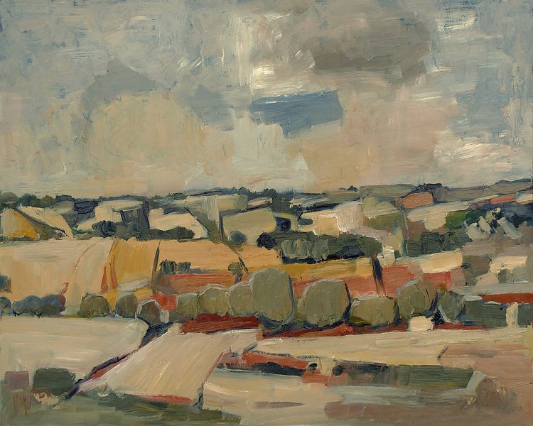 Hill country and choirs near Voerendaal by Nop Briex
