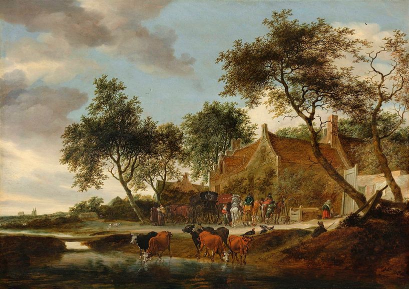 Pleasure spot, Salomon van Ruysdael by Masterful Masters