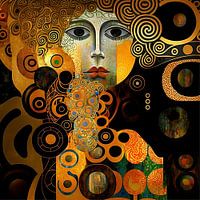 Woman a la Gustav Klimt